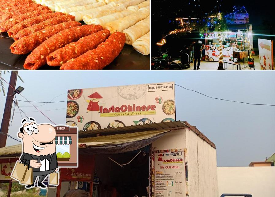 The picture of Insta Chinese’s exterior and food