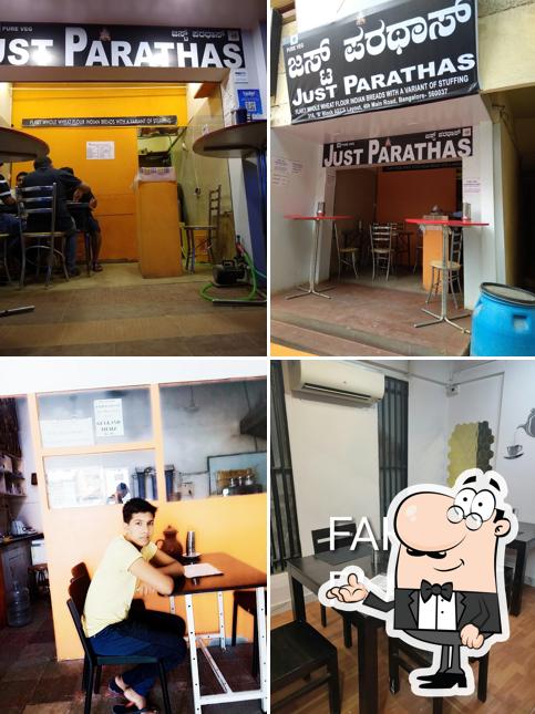 The interior of JUST PARATHAS BANGALORE