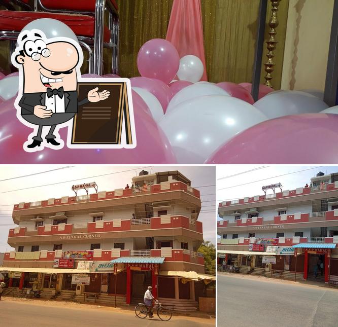 The restaurant's exterior and food