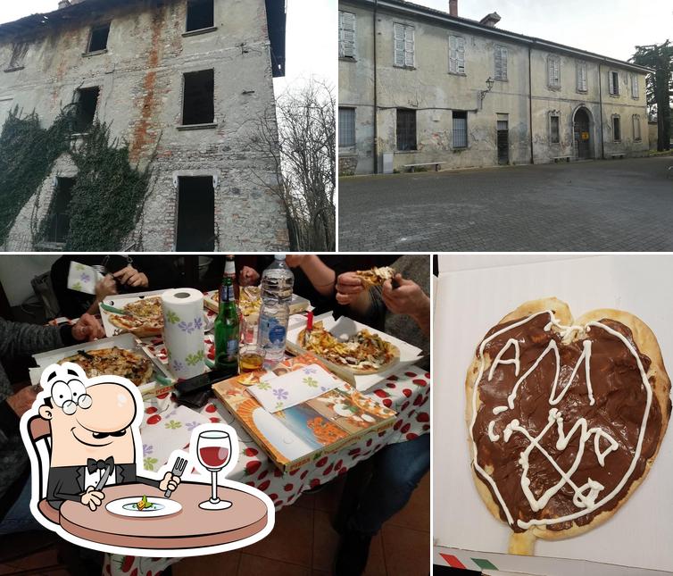 La cibo e esterno del ristorante