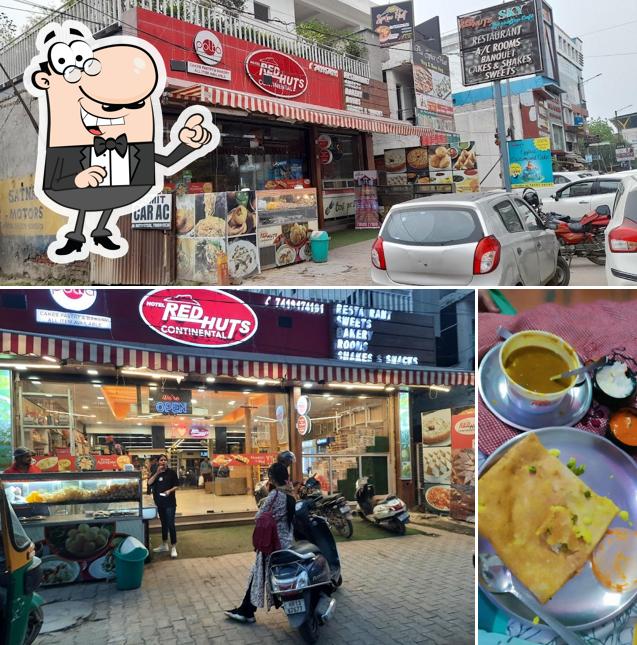 Among various things one can find exterior and food at Red huts continental