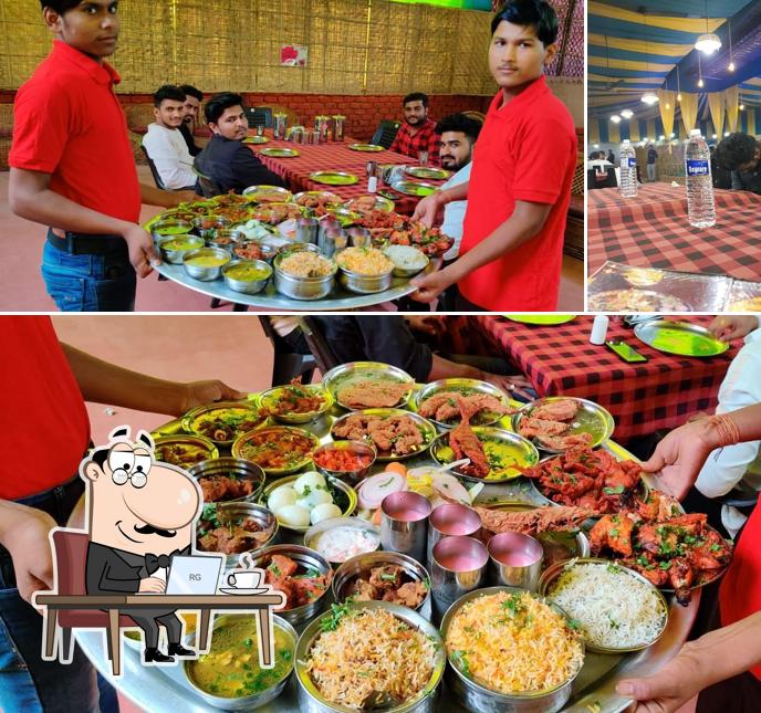 The image of Hotel Shivraj’s interior and food