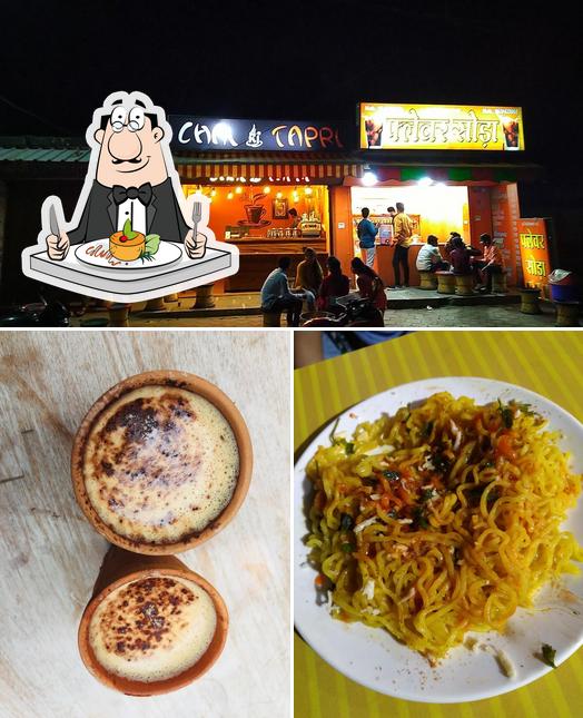 The image of food and exterior at Chai Ki Tapri