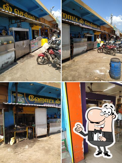 This is the photo displaying interior and exterior at Hotel Selvam