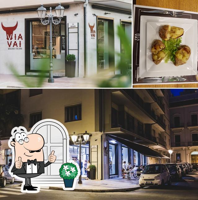 Gli esterni di Braceria Via Vai Piazza Ebalia