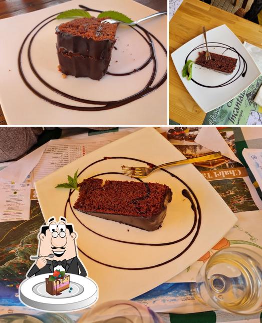 Torta al cioccolato al Chalet Tana Incantata