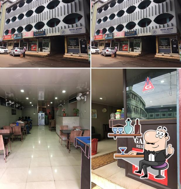 The interior of Galaxy Pure Vegetarian Restaurent