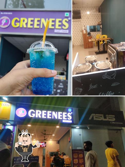 Enjoy a beverage at Greenees Fastfood