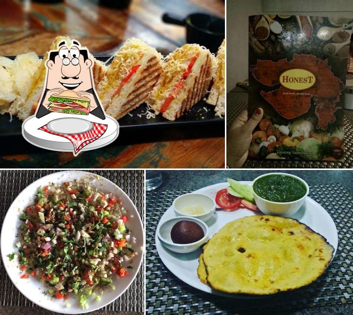 Club sandwich at HONEST RESTAURANT
