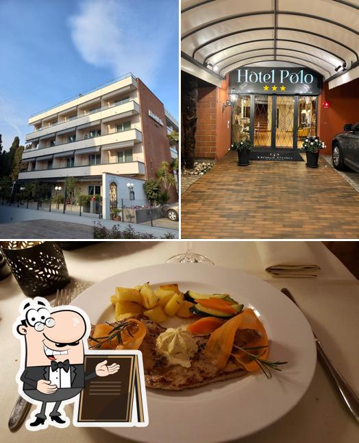 Questa è la immagine che presenta la esterno e cibo di Hotel Polo
