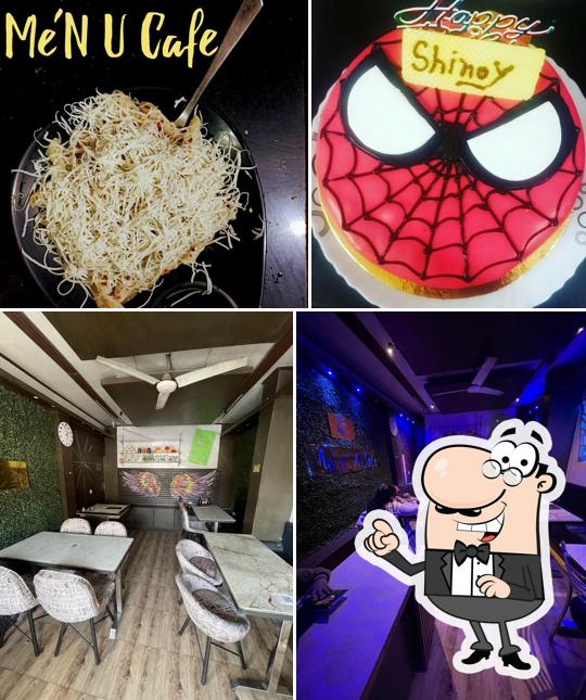 The picture of Me'n U Cafe & Lounge’s interior and food