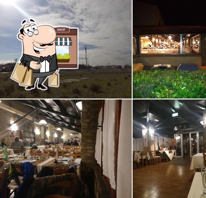 La esterno e tavolo da pranzo del ristorante