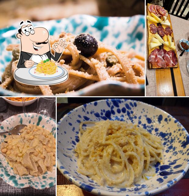 Spaghetti alla carbonara al Forte, terra sole passione. Bottega e ristorante calabrese