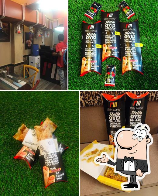 Take a seat at one of the tables at Rolls Mania Goregaon (E)