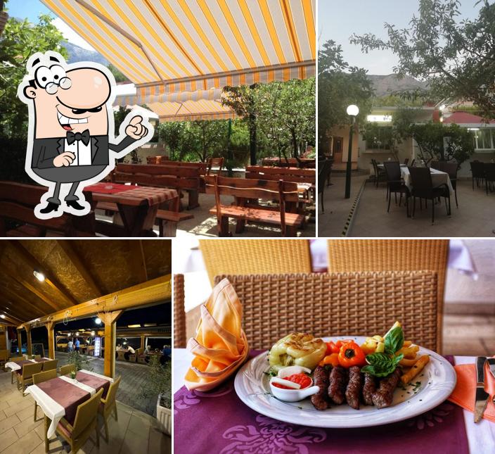 Gli interni di Bistro Rona
