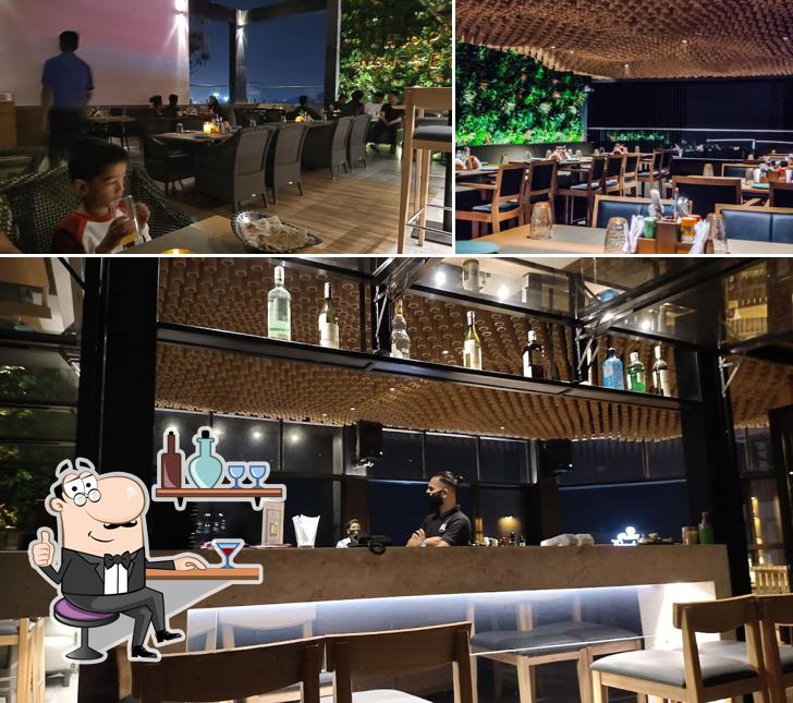 Check out how Skyzone Eatery & Bar looks inside