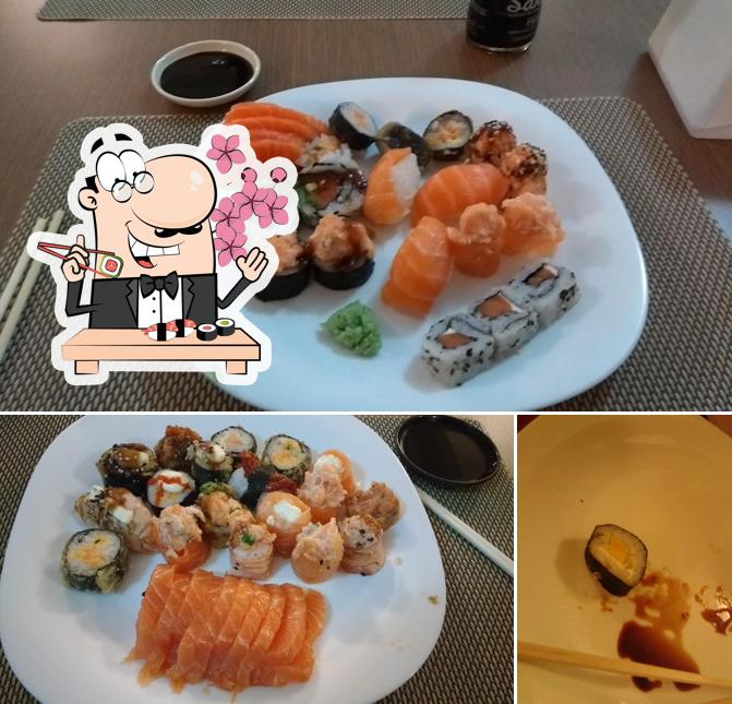 Presenteie-se com sushi no Restaurante Muralha Chinesa