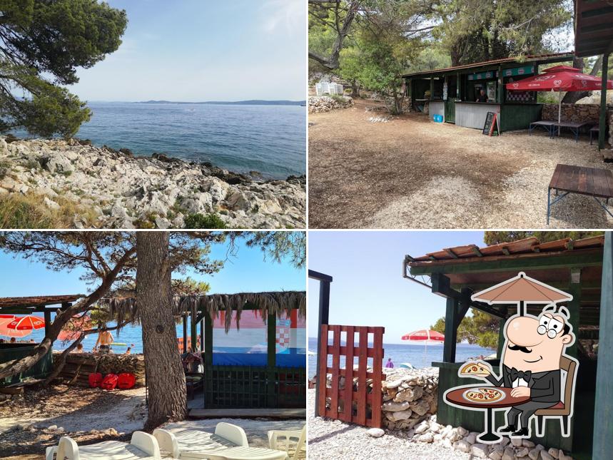 Puoi goderti l'aria fresca dal dehors di Vela Draga beach bar