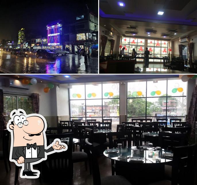 The restaurant's interior and exterior