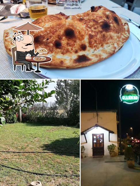 La immagine di esterno e cibo da Il Giardino dal 1977 Pizzeria Ristorante