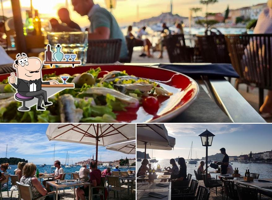 Tra le varie cose da Maestral Restaurant si possono trovare la interni e tavolo da pranzo