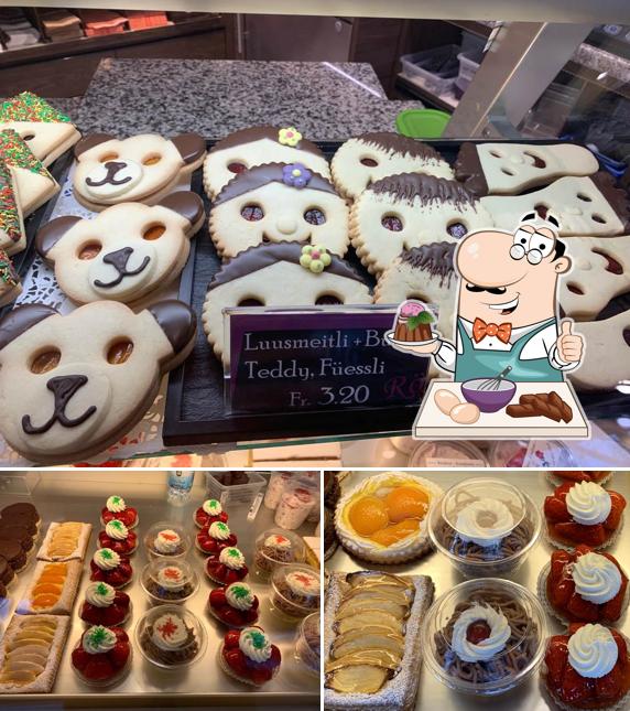 Bäckerei-Konditorei Röösli offre un'ampia gamma di dessert