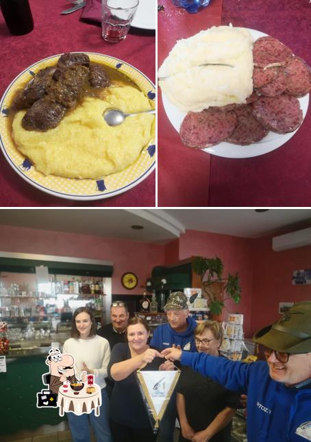Tra le diverse cose da Bar Trattoria La Fiorente si possono trovare la cibo e bancone da bar