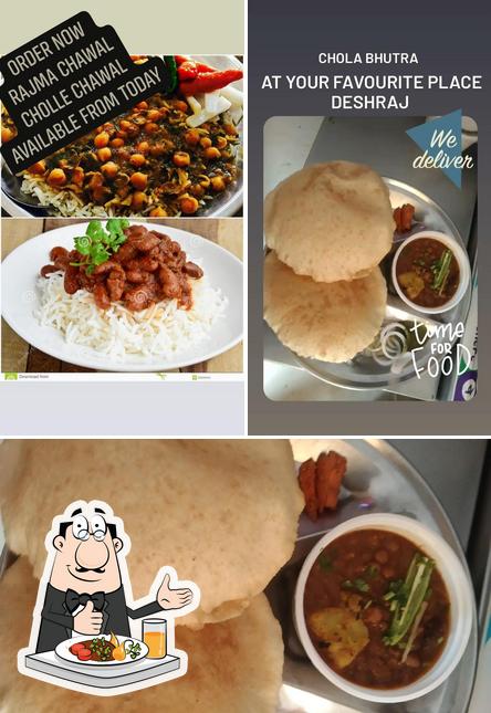 Food at DeshRaj Special cholle bhature and caterers