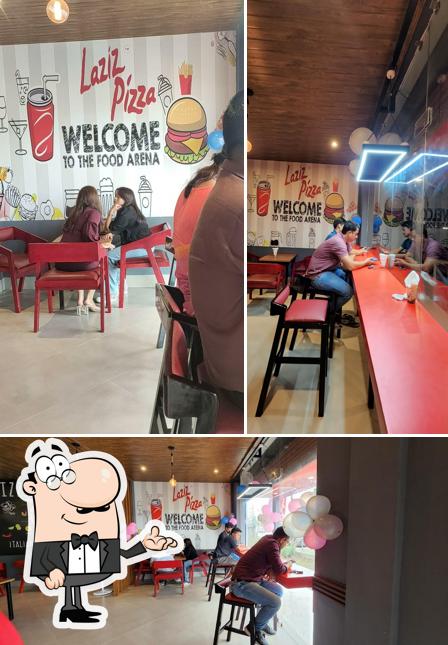The interior of Laziz Pizza Thoubal
