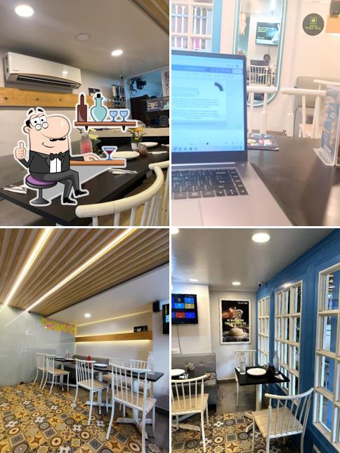 The interior of The Pizza Box & Cafe Senapati Bapat Road