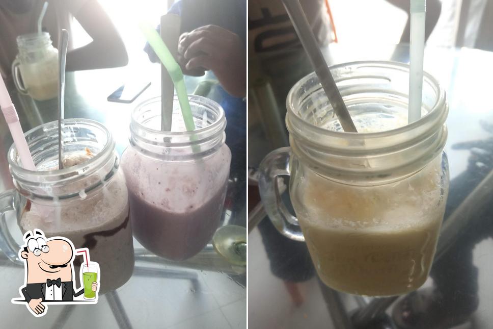 Scoops cafe serves a selection of beverages