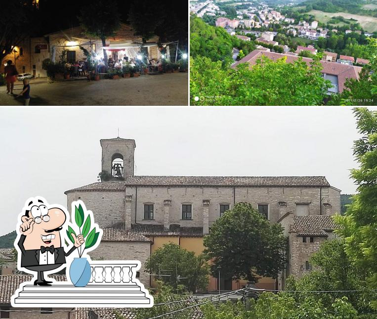 L'area esterna è una caratteristica importante di La Rocca Ristorante Pizzeria