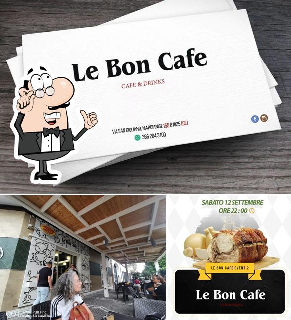 Gli interni di Le Bon Cafè