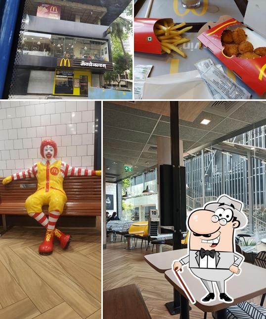 Enjoy the view outside McDonald's
