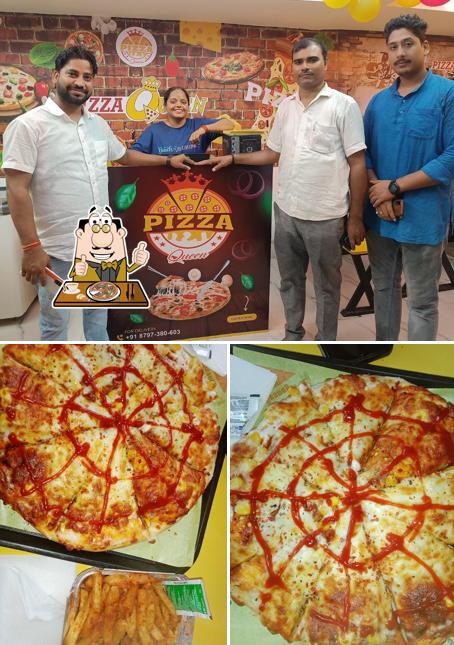 Get pizza at Pizza Queen