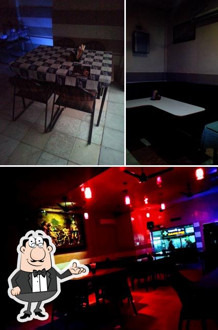 This is the photo showing interior and bar counter at Hotel Prime