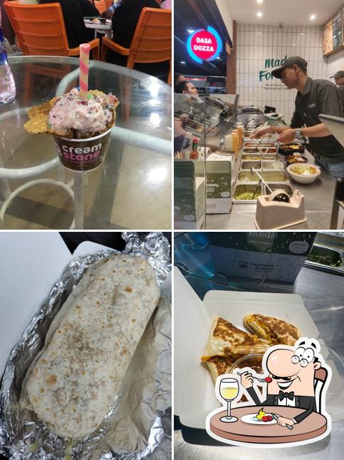 Food at California Burrito Mexican Kitchen @ Express Avenue