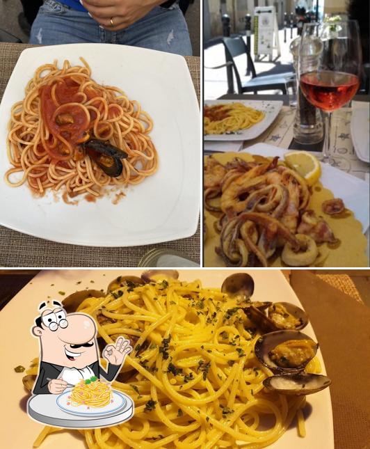 Spaghetti alla carbonara al La Piazzetta
