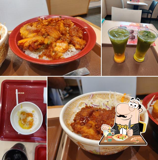 Food at Sukiya Tokyo Bowls
