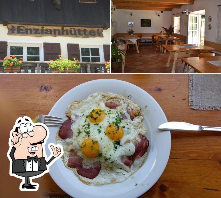 La foto della interni e cibo di Ristorante Genzianella Enzianhütte