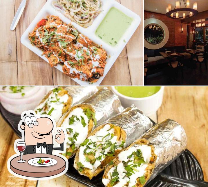 This is the picture displaying food and interior at The Chaap Factory