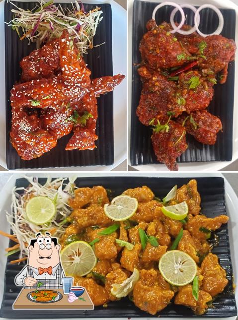 Chicken wings at New Bawarchi Family Restaurant