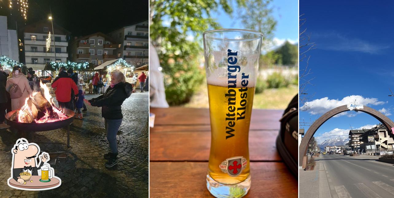 Puoi prenderti un rinfrescante bicchiere di birra chiara o scura