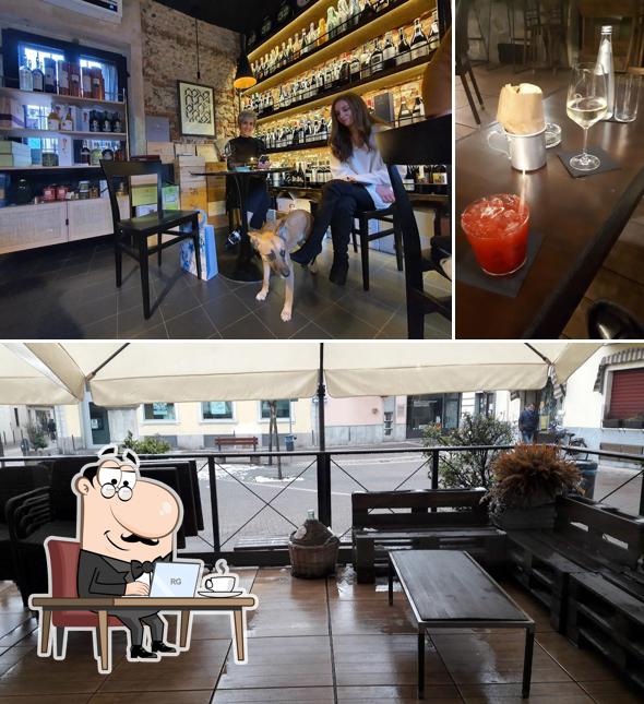 Gli interni di Ego Wine bar