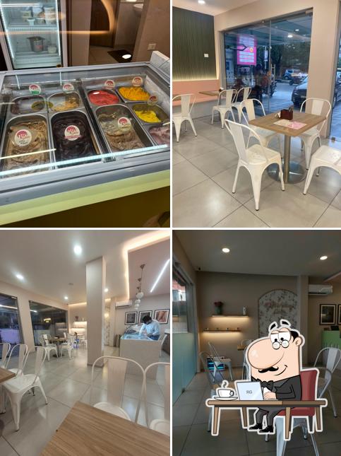 The interior of Gelato Cafe Kavoos Kitchen