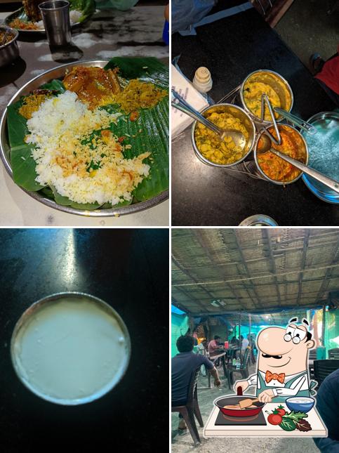 Chicken curry at Kanakaiah Hotel