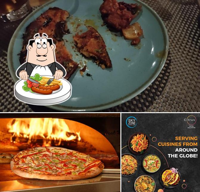 Food at Skyzone Eatery & Bar