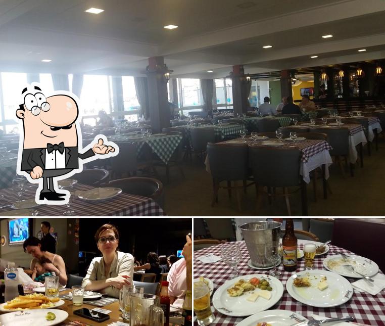 O interior do Restaurante Famiglia Zaparolli