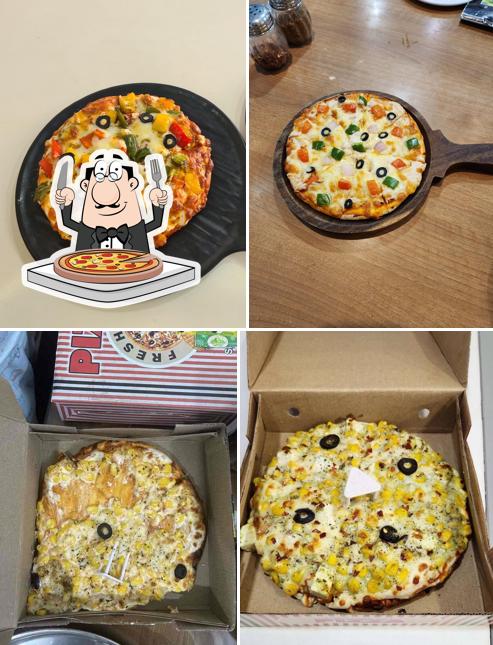 Pick pizza at The Food Connect Cafe