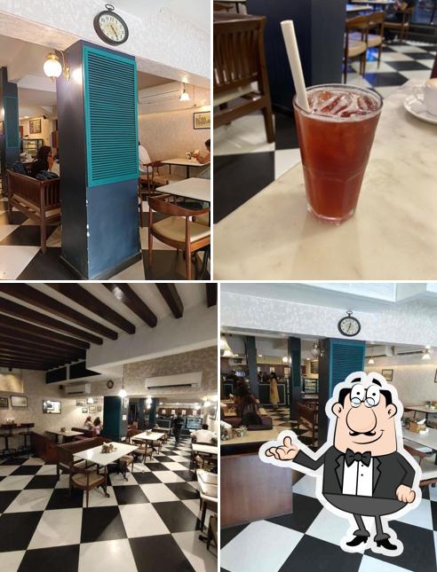 The interior of Bombay Coffee House